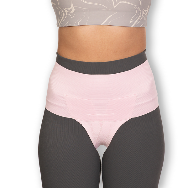 Femme Jock - Uterus Girdle - High Waist - Baby Pink
