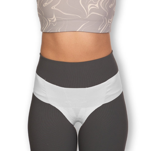 Femme Jock - Uterus Girdle - Low Waist - White